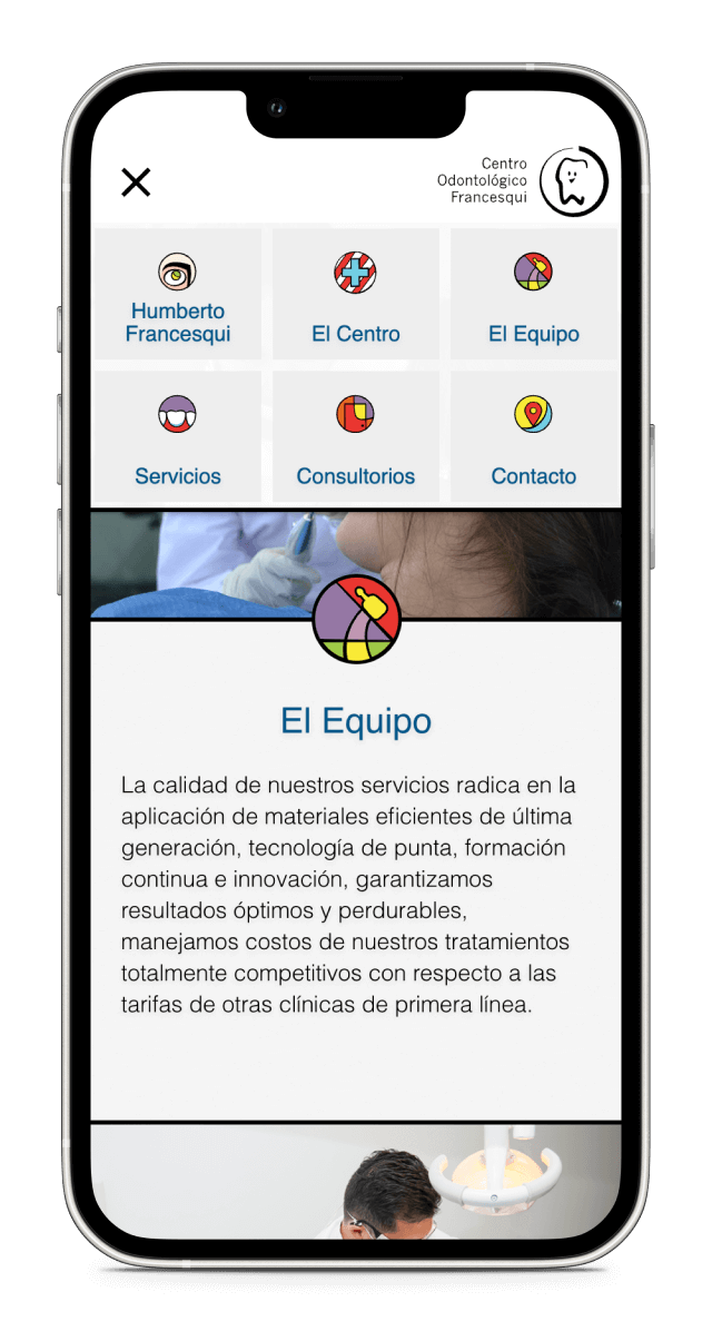 Humberto Francesqui's site menu