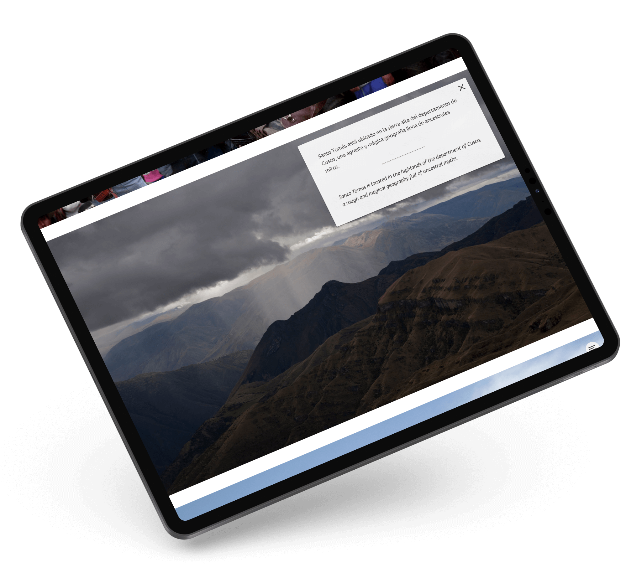 A beautiful picture of a valley showcased on Intu's site